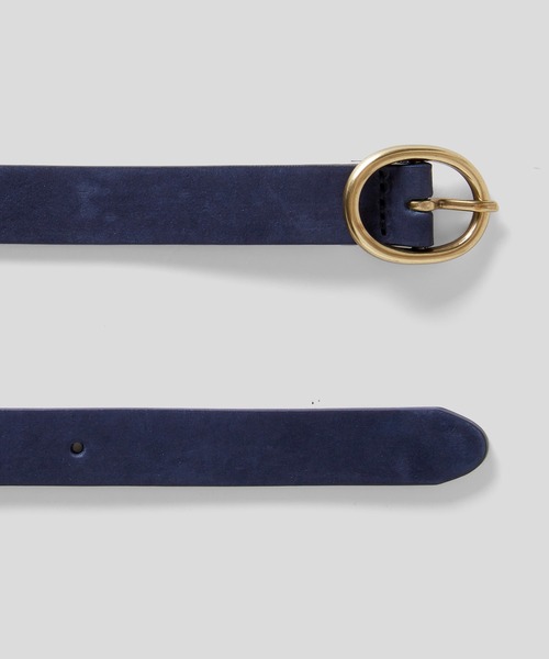 BENETTON (UNITED COLORS OF BENETTON)(ベネトンユナイテッドカラーズオブベネトン)の「イタリア製オーバルバックルスエードレザー細ベルト(ベルト・レディース・ベージュ/ブルー系その他/ブラック・LARGE/MEDIUM/SMALL)」の9枚目の写真