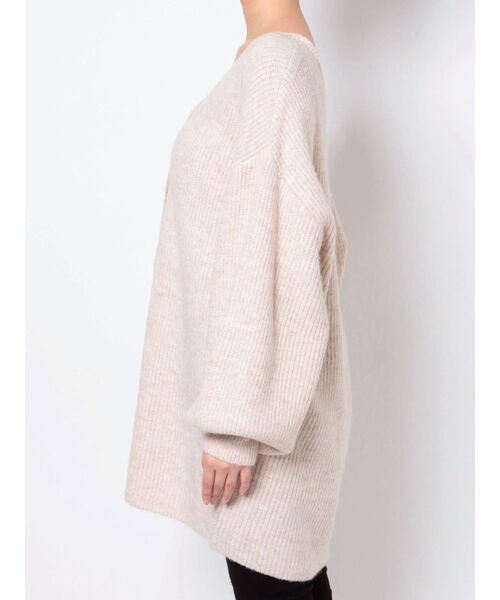 LAGUNAMOON(ラグナムーン)の「【WEB限定】2WAYオーバーニット(カーディガン/ボレロ・レディース・ホワイト/ピンク/オリーブ・FREE)」の5枚目の写真