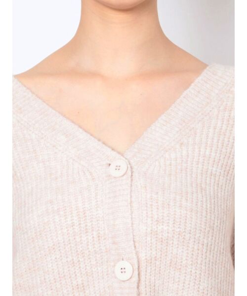 LAGUNAMOON(ラグナムーン)の「【WEB限定】2WAYオーバーニット(カーディガン/ボレロ・レディース・ホワイト/ピンク/オリーブ・FREE)」の7枚目の写真