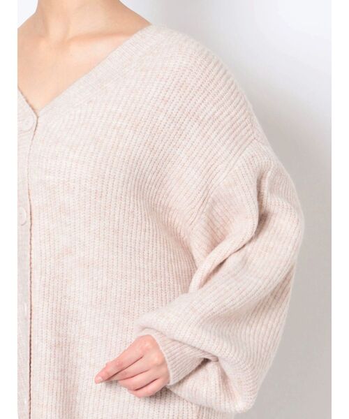 LAGUNAMOON(ラグナムーン)の「【WEB限定】2WAYオーバーニット(カーディガン/ボレロ・レディース・ホワイト/ピンク/オリーブ・FREE)」の8枚目の写真