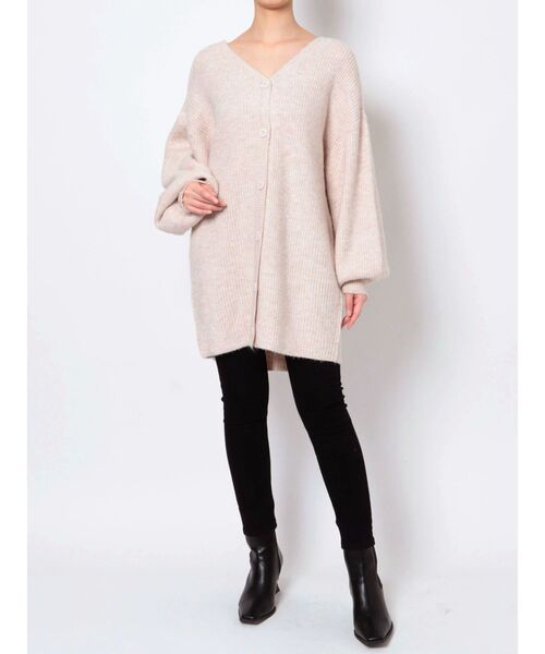 LAGUNAMOON(ラグナムーン)の「【WEB限定】2WAYオーバーニット(カーディガン/ボレロ・レディース・ホワイト/ピンク/オリーブ・FREE)」の11枚目の写真