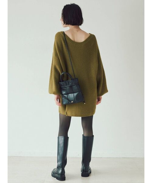 LAGUNAMOON(ラグナムーン)の「【WEB限定】2WAYオーバーニット(カーディガン/ボレロ・レディース・ホワイト/ピンク/オリーブ・FREE)」の19枚目の写真