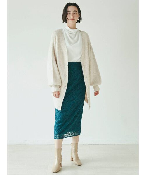 LAGUNAMOON(ラグナムーン)の「【WEB限定】2WAYオーバーニット(カーディガン/ボレロ・レディース・ホワイト/ピンク/オリーブ・FREE)」の22枚目の写真