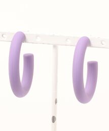 マットカラーサークルピアス