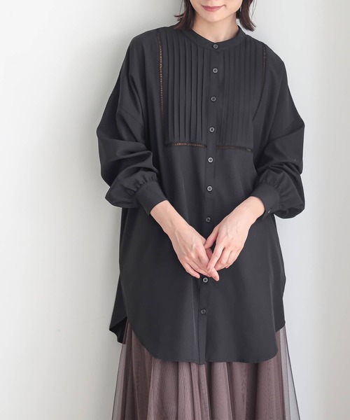 osharewalker（オシャレウォーカー）の「『ピンタックはしごレースブラウス』（シャツ/ブラウス・レディース・ライトベージュ/テラコッタ/ブラック・FREE）」の11枚目の写真