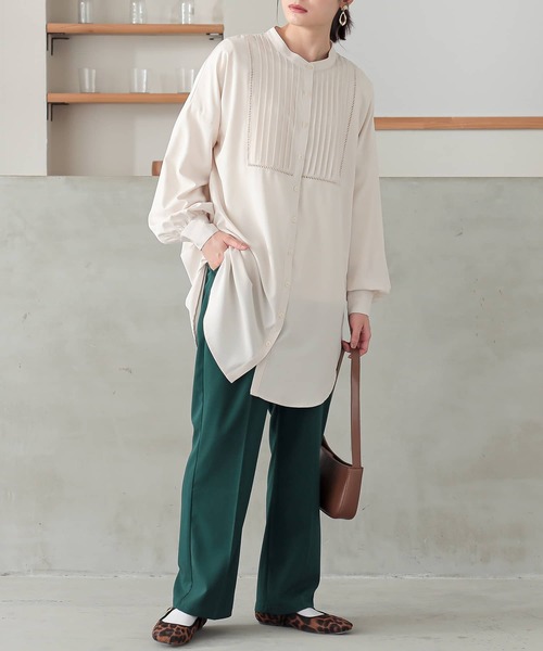 osharewalker（オシャレウォーカー）の「『ピンタックはしごレースブラウス』（シャツ/ブラウス・レディース・ライトベージュ/テラコッタ/ブラック・FREE）」の18枚目の写真