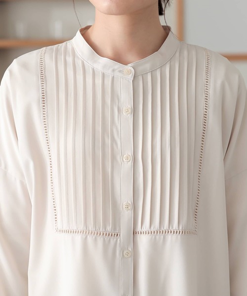 osharewalker（オシャレウォーカー）の「『ピンタックはしごレースブラウス』（シャツ/ブラウス・レディース・ライトベージュ/テラコッタ/ブラック・FREE）」の22枚目の写真