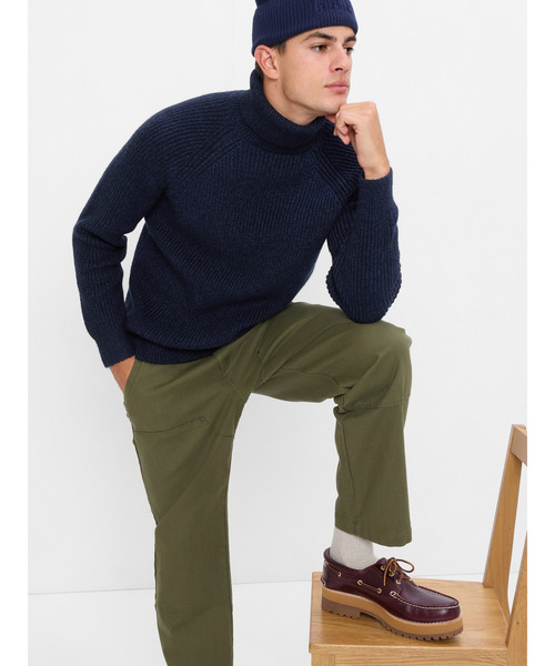 GAP(ギャップ)の「チャンキータートルネック(ニット/セーター・メンズ・ネイビー/ベージュ・M/XS/XL/L/S)」の2枚目の写真