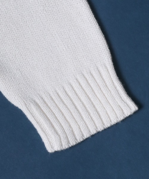 ANPAS（アンパス）の「Rose Pattern Oversized Jacquard Knit Pullover/薔薇 オーバーサイズ ジャガード ニット プルオーバー（ニット/セーター・メンズ・オフホワイト/チャコールグレー/ブラック・M/L）」の13枚目の写真