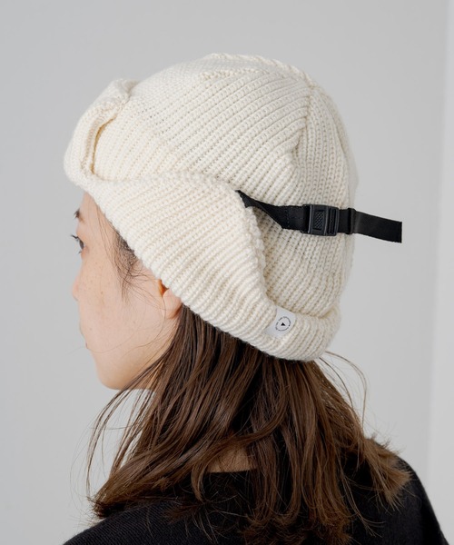 Kastane（カスタネ）の「List Fright Watch（ニットキャップ/ビーニー・レディース・ブラック/アイボリー・FREE）」の2枚目の写真