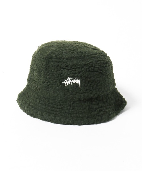 STUSSY(ステューシー)の「STUSSY/ステューシー Sherpa Bucket Hat バケットハット(ハット・メンズ・オートミール/グリーン/ブラック・LXL/SM)」の14枚目の写真