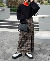PAGEBOY | チェックナロースカート(スカート)