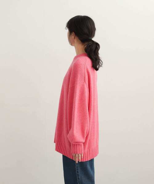 URBAN RESEARCH DOORS（アーバンリサーチドアーズ）の「ハミルトンウールクルーネックチュニック（ニット/セーター・レディース・グレー系その他/ピンク/ブルー・MEDIUM）」の11枚目の写真