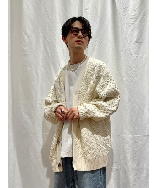 極美品♡ルネ♡後ろパールカーディガン BIGパールポリニットカーディガン | natural couture(ナチュラル