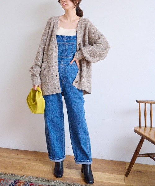 FREE'S MART（フリーズマート）の「ミックスブークレーニットカーディガン（カーディガン/ボレロ・レディース・ブルー/グレー/ピンク/ライトグリーン/グレー系その他・FREE）」の10枚目の写真