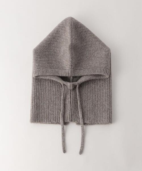 BEAUTY&YOUTH UNITED ARROWS（ビューティーアンドユースユナイテッドアローズ）の「ニット フード ネックウォーマー（ネックウォーマー/スヌード・メンズ・ブラック/オリーブ/ダークグレー/ナチュラル・FREE）」の4枚目の写真