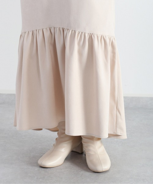 cepo(セポ)の「ティアードギャザースカート(スカート・レディース・チャコール/グリーン/オフホワイト・M)」の13枚目の写真