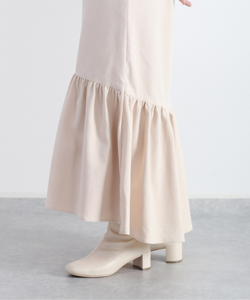 cepo(セポ)の「ティアードギャザースカート(スカート・レディース・チャコール/グリーン/オフホワイト・M)」の14枚目の写真