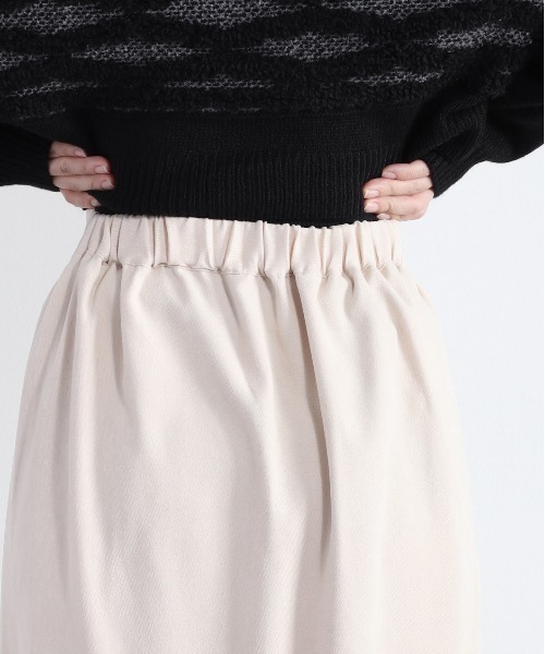 cepo(セポ)の「ティアードギャザースカート(スカート・レディース・チャコール/グリーン/オフホワイト・M)」の12枚目の写真