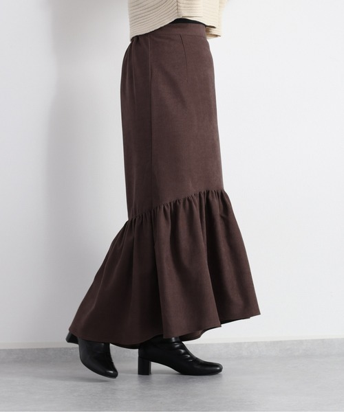 cepo(セポ)の「ティアードギャザースカート(スカート・レディース・チャコール/グリーン/オフホワイト・M)」の19枚目の写真