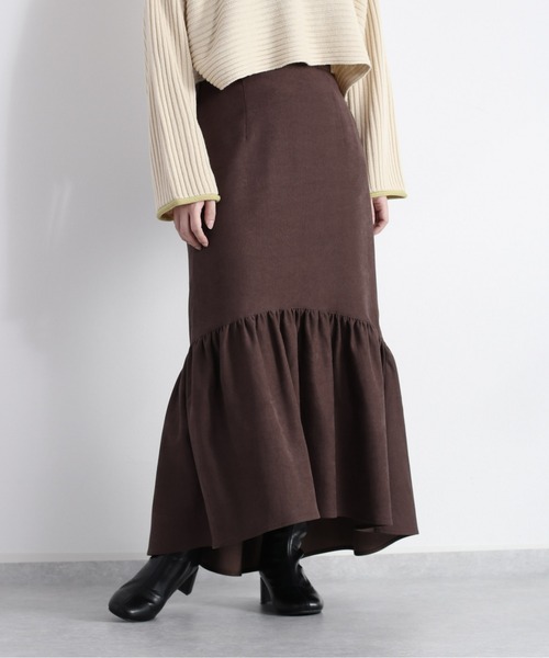 cepo(セポ)の「ティアードギャザースカート(スカート・レディース・チャコール/グリーン/オフホワイト・M)」の17枚目の写真