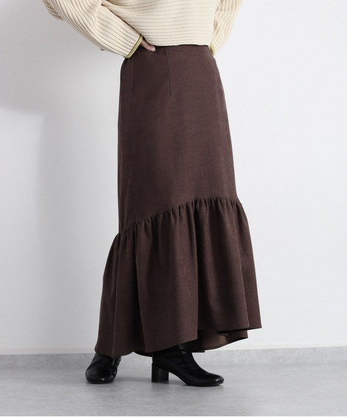 cepo(セポ)の「ティアードギャザースカート(スカート・レディース・チャコール/グリーン/オフホワイト・M)」の16枚目の写真