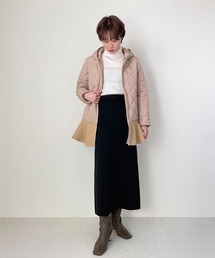 Vircaヴィルカ ペプラム切替キルトコート