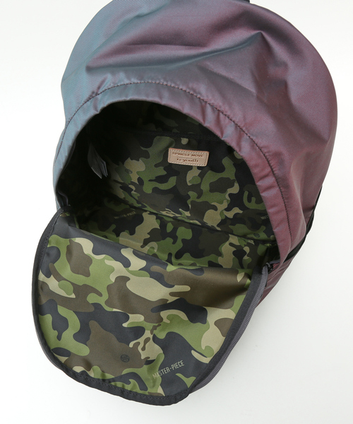 MSPC(エムエスピーシー)の「【SPINGLE MOVE × master-piece】SPB×MSPC 02 / シャンブレー デイパック(バックパック/リュック・メンズ・カーキ・フリー)」の3枚目の写真