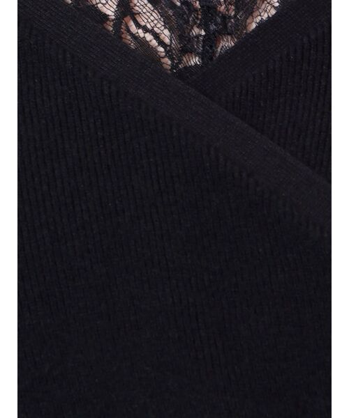 LAGUNAMOON(ラグナムーン)の「レースレイヤードカシュクールニットプルオーバー(ニット/セーター・レディース・ライトグレー/ミント/ブラック・FREE)」の20枚目の写真