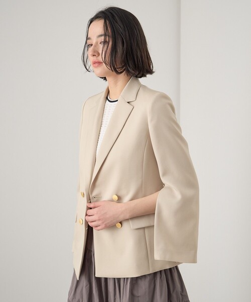 【m.h.y. 】ANAYI アナイ　ドライツイル袖スリット ジャケット ANAYI（アナイ）の「【セットアップ対応商品】ドライツイル袖