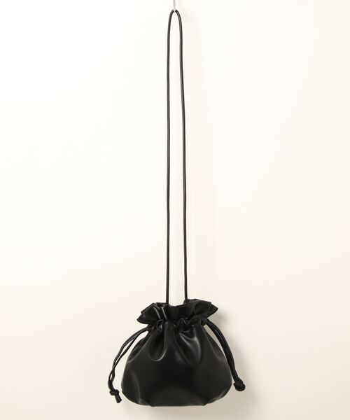 apres jour mignon(アプレジュールミニョン)の「【apresjour mignon×ARIAZ】巾着ショルダーバッグ(ショルダーバッグ・レディース・アイボリー/ブラック・ONESIZE)」の8枚目の写真