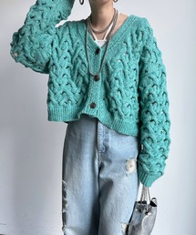 【WEB限定】 透かし編みカーディガン
