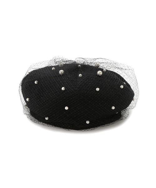 SNIDEL（スナイデル）の「パールデコレーションベレー（ハンチング/ベレー帽・レディース・ブラック・FREE）」の12枚目の写真