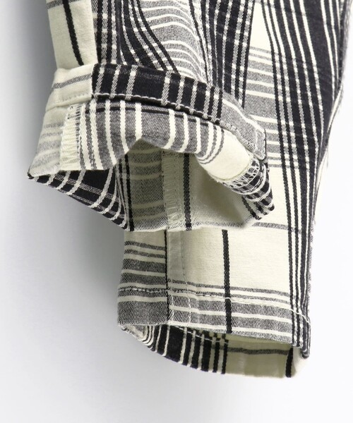 BRANSHES（ブランシェス）の「【23SS】ガーデナーテーパードパンツ/チェック柄（チノパンツ・キッズ・アイボリー/サックスブルー/ライトグリーン・90/130/100/120/160/140/110/150）」の15枚目の写真