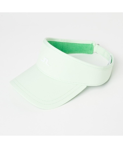 J.LINDEBERG（ジェイリンドバーグ）の「【J.LINDEBERG/GOLF】レディース JLロゴバイザー（キャップ・レディース・オレンジ/ネイビー/ホワイト/ピンク/ライトグリーン/ブラック・99）」の3枚目の写真