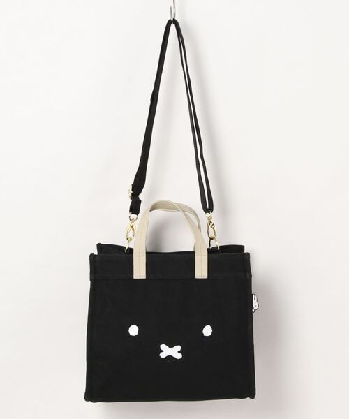 Miffy（ ミッフィー）の「【ミッフィー/miffy】2WAYﾄｰﾄﾊﾞｯｸ（M)（その他・レディース・ブラック/ダークグレー/ダークブルー・フリー）」の2枚目の写真