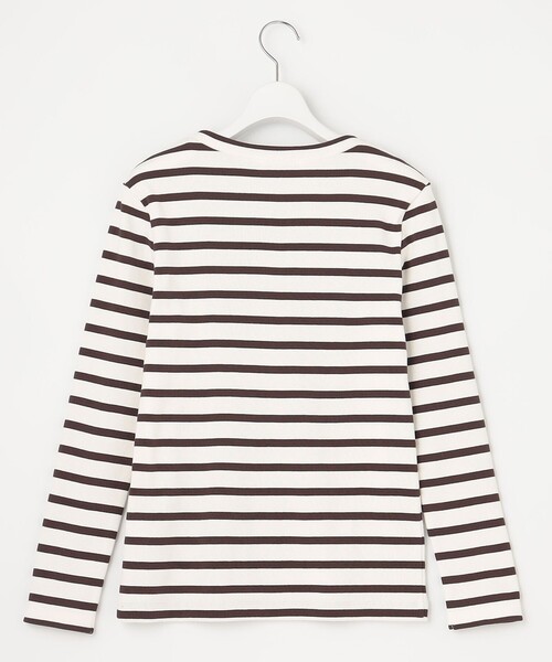 23区（ニジュウサンク）の「【SLOW/洗える】ミドルフライスジャージー ロングTシャツ（Tシャツ/カットソー・レディース・ホワイト系/ブラック系/ブラック系1/ダークブラウン系1・40/38）」の12枚目の写真