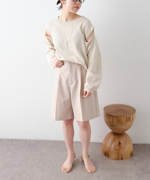 Omekashi(オメカシ)の「TRハーフパンツ(その他パンツ・レディース・ブラック/ベージュ・FREE)」の12枚目の写真