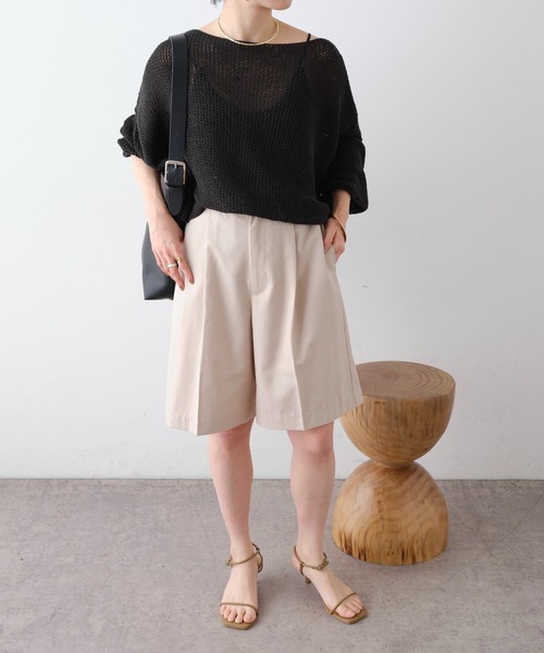 Omekashi(オメカシ)の「TRハーフパンツ(その他パンツ・レディース・ブラック/ベージュ・FREE)」の7枚目の写真
