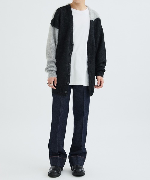NOMA t.d.／Hand Knitted Mohair Cardigan NOMA t.d./ノーマティーディー】Hand Knitted Mohair Cardigan