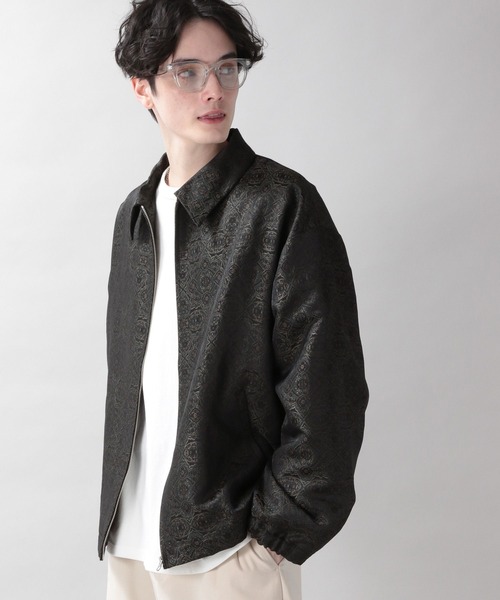 RAGEBLUE（レイジブルー）の「柄ジャガード/ジップバルーンブルゾン（ブルゾン・メンズ・ブラック系その他/ブラウン系その他・MEDIUM/LARGE）」の10枚目の写真