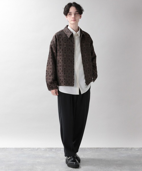 RAGEBLUE（レイジブルー）の「柄ジャガード/ジップバルーンブルゾン（ブルゾン・メンズ・ブラック系その他/ブラウン系その他・MEDIUM/LARGE）」の22枚目の写真