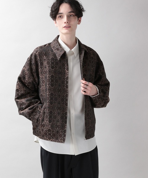 RAGEBLUE（レイジブルー）の「柄ジャガード/ジップバルーンブルゾン（ブルゾン・メンズ・ブラック系その他/ブラウン系その他・MEDIUM/LARGE）」の17枚目の写真