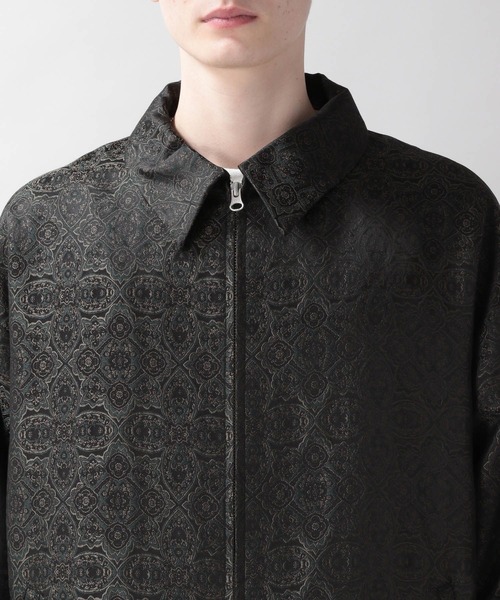 RAGEBLUE（レイジブルー）の「柄ジャガード/ジップバルーンブルゾン（ブルゾン・メンズ・ブラック系その他/ブラウン系その他・MEDIUM/LARGE）」の6枚目の写真