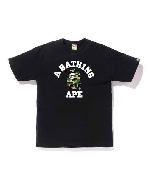 A BATHING APE(アベイシングエイプ)の「ABC CAMO COLLEGE TEE M(Tシャツ/カットソー・メンズ・ブラック×ピンク/ブラック×ブルー/ホワイト×グリーン/ホワイト×ブルー/ホワイト×ピンク/ブラック×グリーン・LARGE/MEDIUM/X-LARGE/SMALL/XX-LARGE/XXX-LARGE)」の5枚目の写真