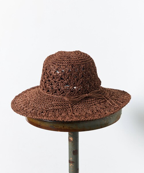 FREAK'S STORE（フリークスストア）の「【限定展開】ペーパーリボンハット（ハット・レディース・ベージュ/ブラウン/ナチュラル・ONE SIZE）」の2枚目の写真