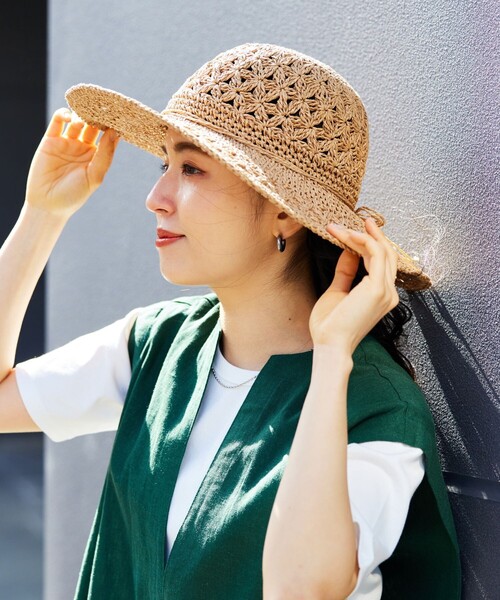 FREAK'S STORE（フリークスストア）の「【限定展開】ペーパーリボンハット（ハット・レディース・ベージュ/ブラウン/ナチュラル・ONE SIZE）」の11枚目の写真