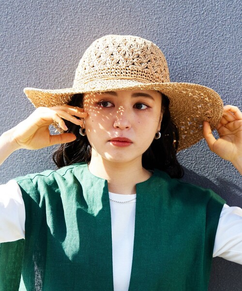 FREAK'S STORE（フリークスストア）の「【限定展開】ペーパーリボンハット（ハット・レディース・ベージュ/ブラウン/ナチュラル・ONE SIZE）」の13枚目の写真