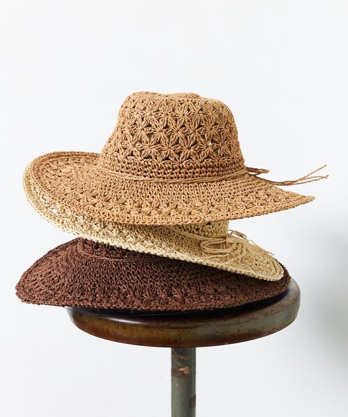 FREAK'S STORE（フリークスストア）の「【限定展開】ペーパーリボンハット（ハット・レディース・ベージュ/ブラウン/ナチュラル・ONE SIZE）」の6枚目の写真