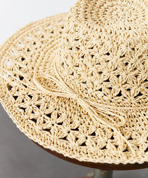 FREAK'S STORE（フリークスストア）の「【限定展開】ペーパーリボンハット（ハット・レディース・ベージュ/ブラウン/ナチュラル・ONE SIZE）」の5枚目の写真